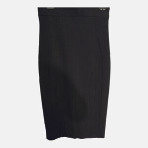 Antonio Beradi Black Pencil Midi Skirt Sz 44